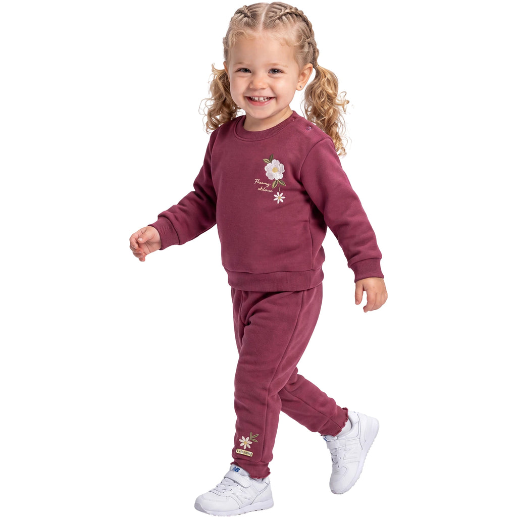 ÇİÇEK NAKIŞLI 3 İP KIZ TAKIM 9 Ay,12 Ay,18 Ay,2Y Kız